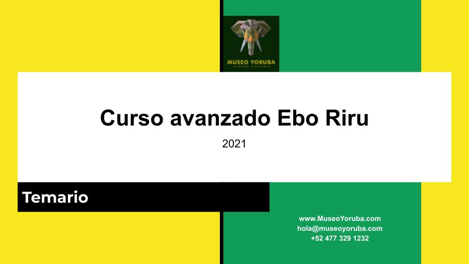 Curso avanzado Ebo riru